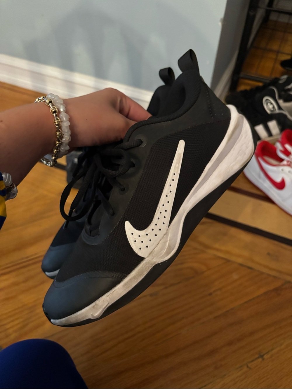 Nike Men’s Black and White Athletic Sneakers